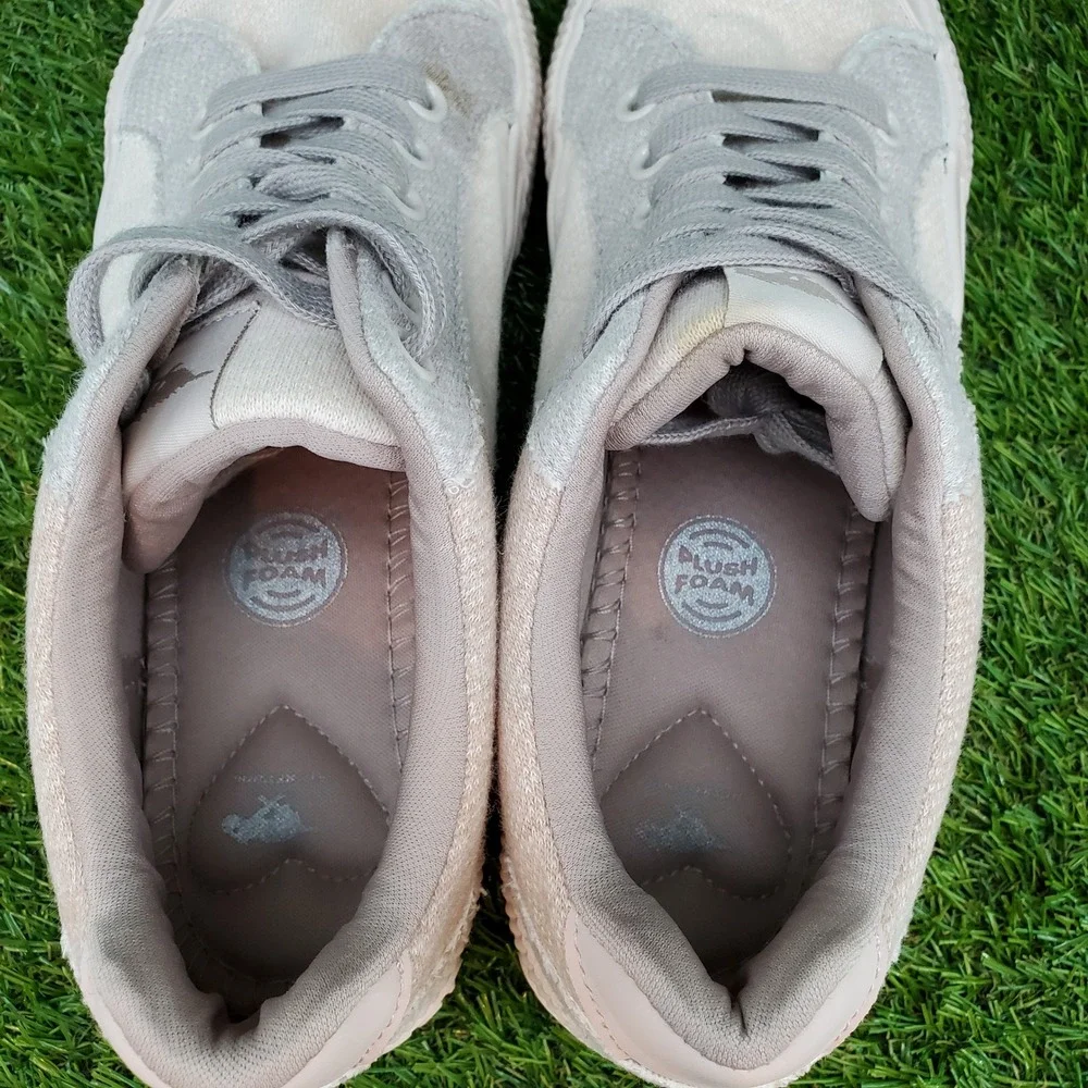 Rocket Dog Cheery SIZE 6.5 Women's Casual Low Top Comfort Sneakers Beige Gray